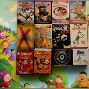 (Lot Of 11) Assorted Children's/Family DVDs The Incredibles/Minions/Land Before